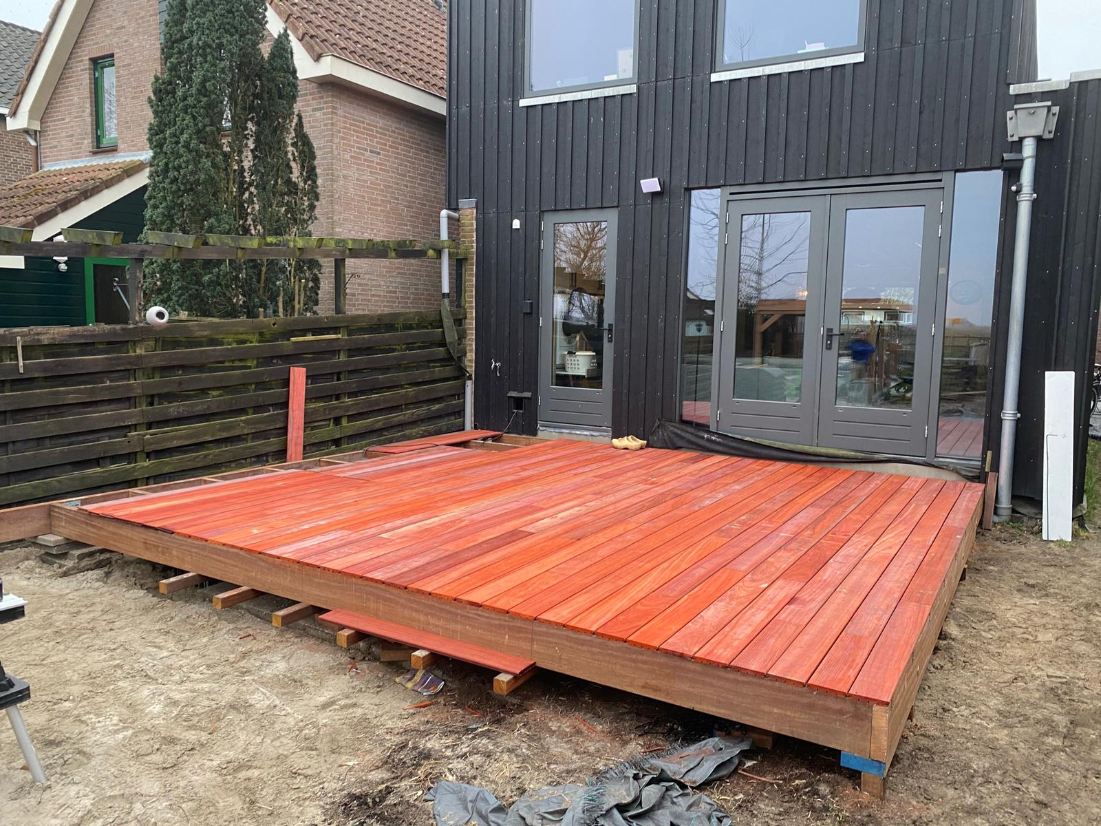Padoek hout vlonderplank