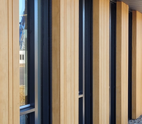 wood applications for facade cladding